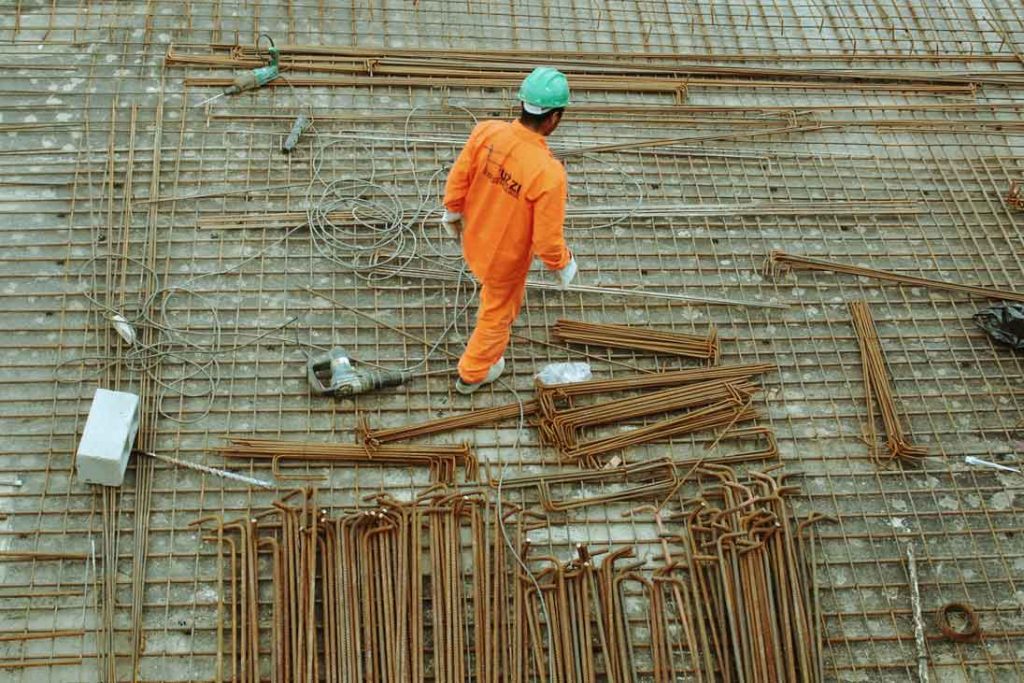 Varillas de acero utilizadas como materiales de construcción