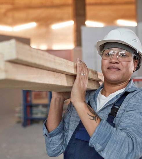 mujeres trabajadoras en la construcción