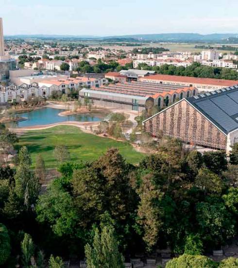 Luma Arles, vista aérea del campus de arte contemporáneo